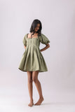 Moss Pleated Mini