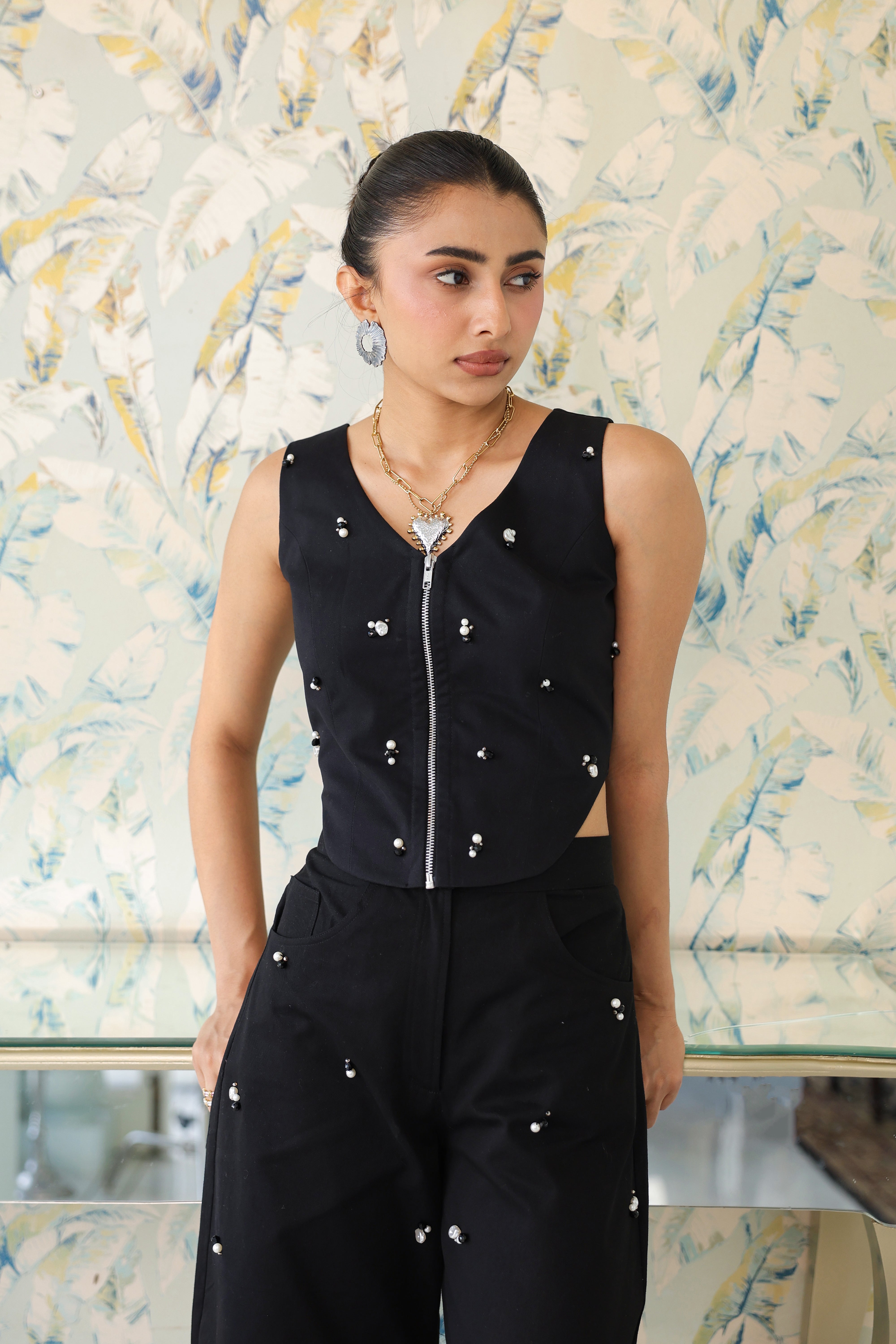 PEARLS IN MOONLIGHT CORSETY TOP