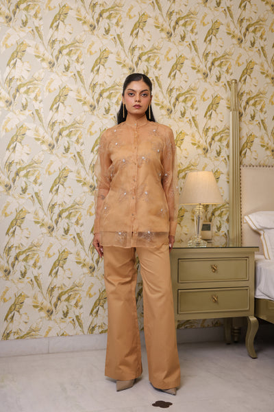 SHEERLY IN LOVE  SHIRT BEIGE