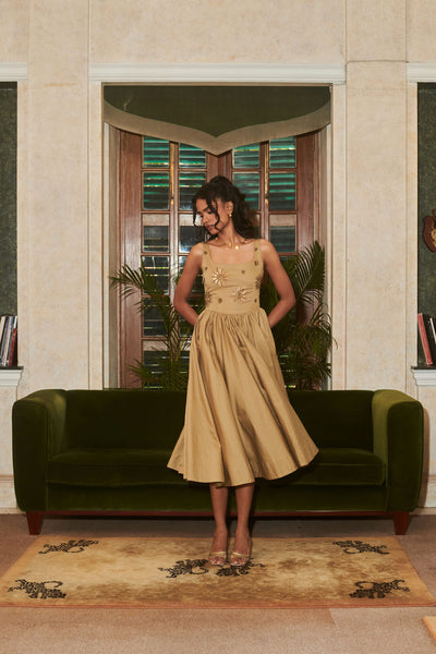 Fireflowers Maxi (Olive)