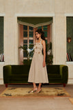 Fireflowers Halter Maxi (Beige)