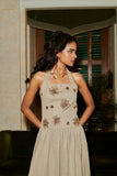 Fireflowers Halter Maxi (Beige)