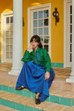 Gathered Skirt (Blue)