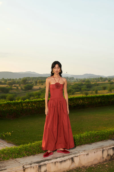 Gilded Floret Maxi (Rust)