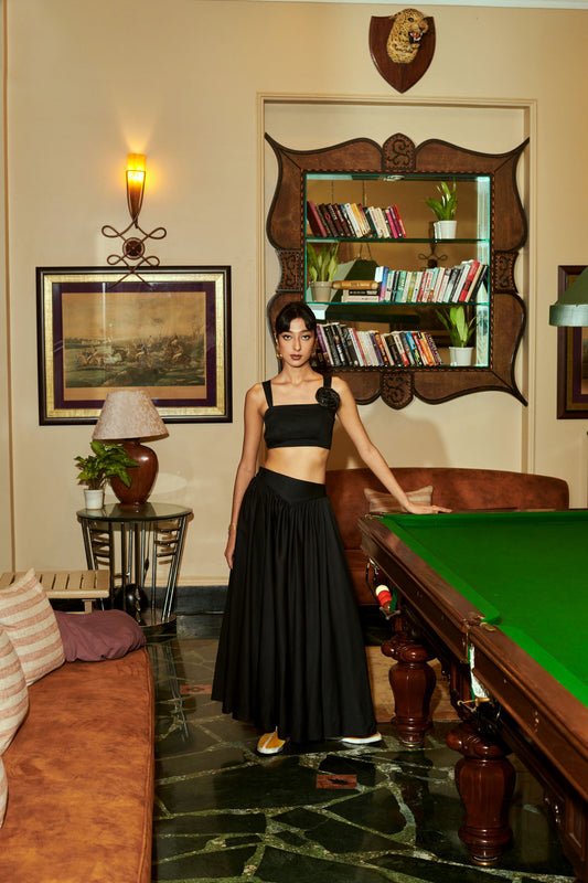 Drop-waist Skirt (Black)