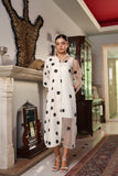 HALF AND HALF POLKA SHIRT DRESS