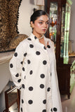 HALF AND HALF POLKA SHIRT DRESS