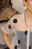 SHEERLY POLKA SHIRT