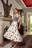 POLKA HI-LOW SKIRT
