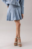Pleated Mini Skirt