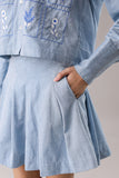 Pleated Mini Skirt