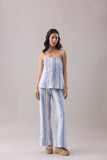 Ripple Striped Flared Pants
