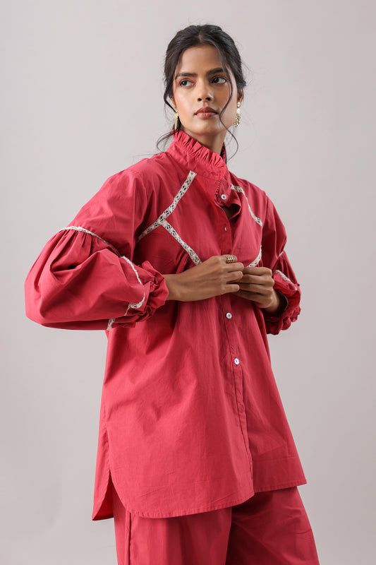 Rust Lacey Shirt