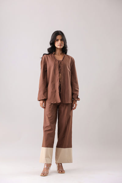 Espresso Colour-block Pants