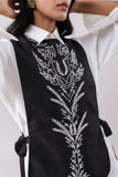 Raven Embroidered Bib
