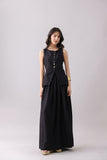 Raven Waistcoat Skirt Set