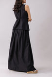 Raven Gathered Skirt