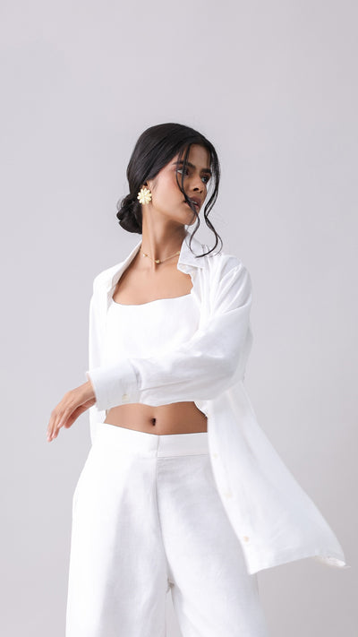 Dove Foliage-cut Shirt