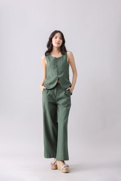 Wavy Waistcoat and Pants Set