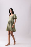Moss Pleated Mini