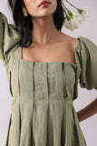 Moss Pleated Mini