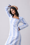 Ripple Striped Midi