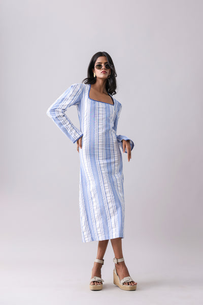 Ripple Striped Midi