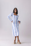 Ripple Striped Midi
