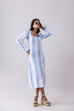 Ripple Striped Midi