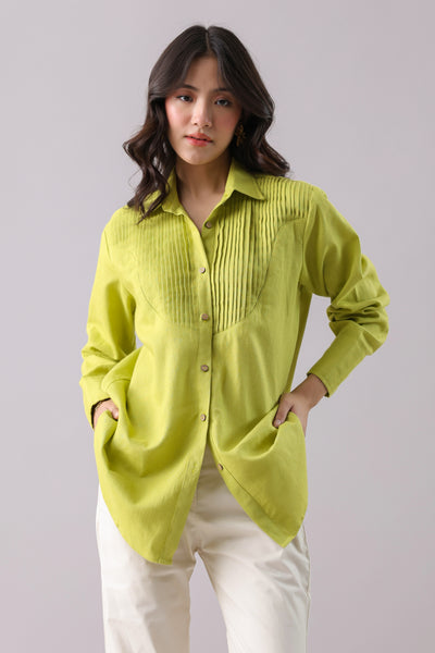 Parrot Pintuck Shirt