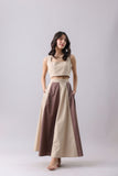 Sable-Cocoa Flared Skirt