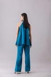 Crystal Teal Halter Top