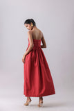Rust Ruched Maxi