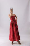 Rust Ruched Maxi