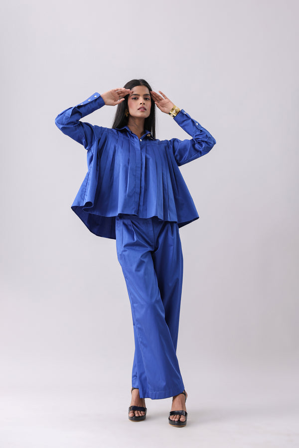 Blueming Pleated Set