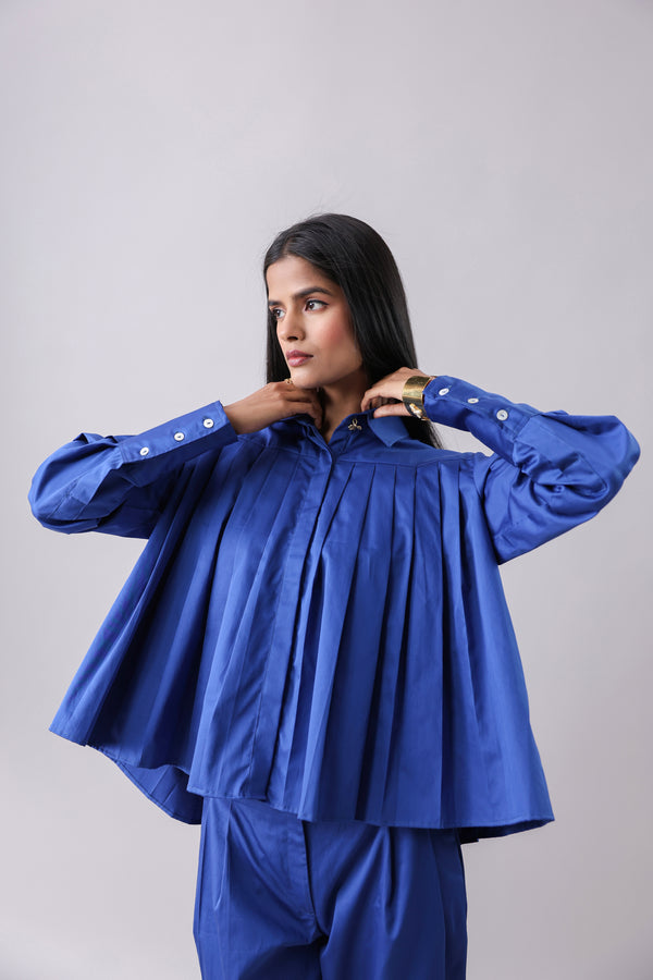 Blueming Pleated Shirt