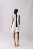 Ivory Foliage Cut Midi
