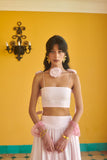 Gilded Florets Top (Pink)