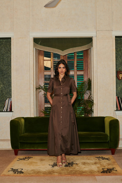 Willow Dress (Deep Brown)