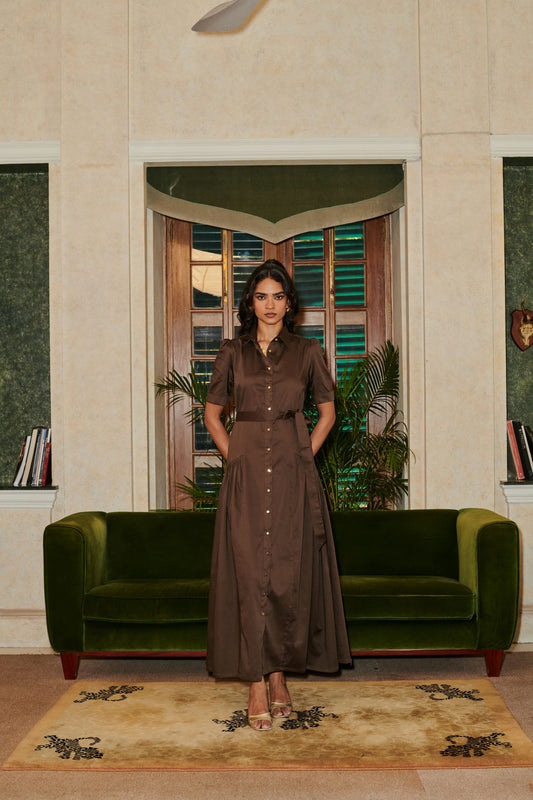 Willow Dress (Deep Brown)