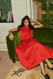 Gathered Skirt (Red)
